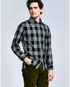 Chemise Glenh à carreaux noir/blanc
