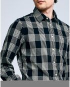 Chemise Glenh à carreaux noir/blanc