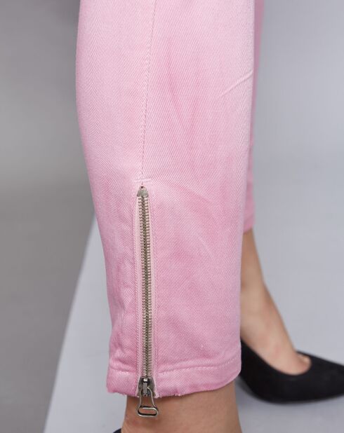 Jean Skinny délavé rose