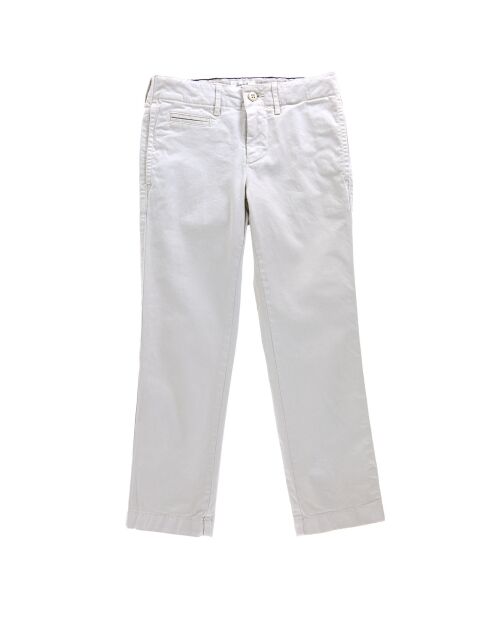 Pantalon Tucson en Toile de Coton gris perle