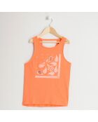 Débardeur en Coton Candy orange