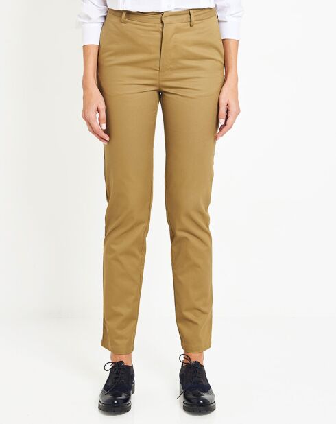 Pantalon chino Charles kaki clair