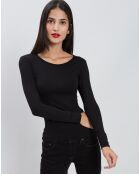 Sous-pull col rond noir