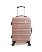Munich Long Stay Suitcase met 4 wielen en enkele wielen 70 cm roségoud