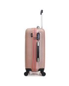 Munich Long Stay Suitcase met 4 wielen en enkele wielen 70 cm roségoud