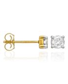 Eternelle diamanten oorbellen 0,5 kt geelgoud