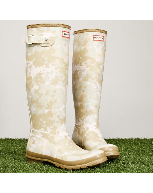 Bottes hautes Original Tall Flecktarn beige/vert