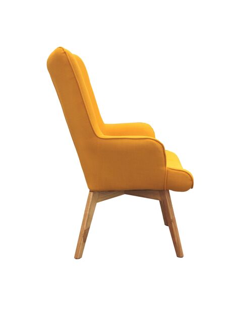 Fauteuil Helsinki jaune - 68x74x99 cm