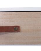 Chevet esprit Scandinave blanc - 37x31x37.5 cm