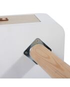 Chevet esprit Scandinave blanc - 37x31x37.5 cm