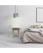 Chevet esprit Scandinave blanc - 37x31x37.5 cm