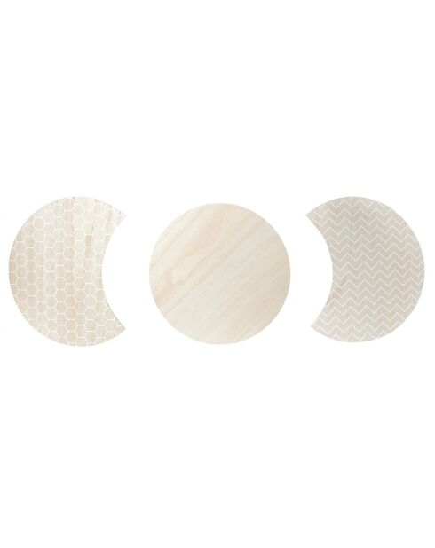 3 Tables basses modulables blanches