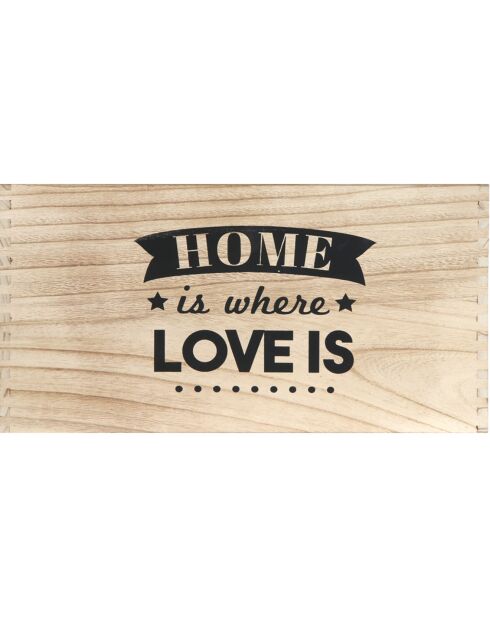 3 Cagettes Home marron