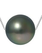 Tahitian Cultured Pearl Witgouden halsketting zwart tahiti
