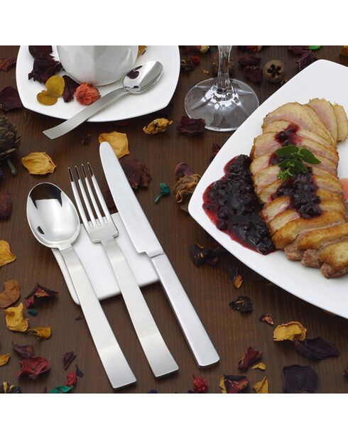 Ménagère Ato Miroir acier - 24 pièces