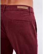 Pantalon slim stretch Bobby bordeaux