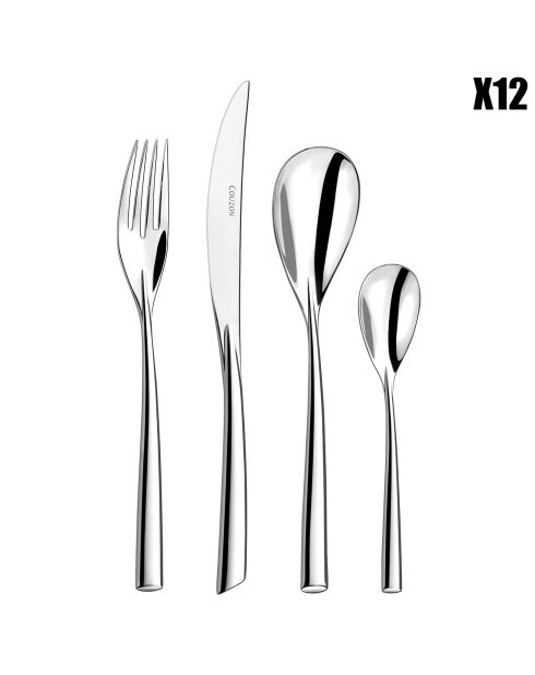 Ménagère Distingo acier - 48 pièces