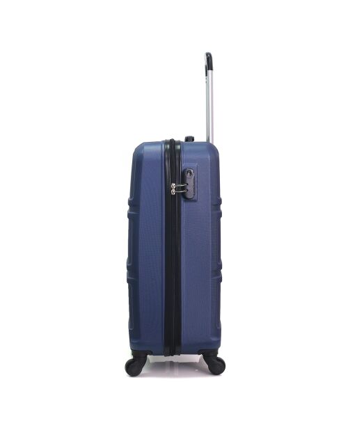 3 marineblaue Allrad-Koffer Utah 49/59/71 cm