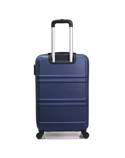 3 marineblaue Allrad-Koffer Utah 49/59/71 cm