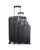 3 Valises 4 roues Atlanta 49/59/71 cm noires