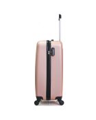 3 Valises 4 roues Atlanta 49/59/71 cm rose doré