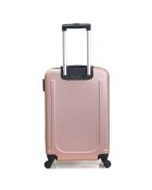 3 Valises 4 roues Atlanta 49/59/71 cm rose doré