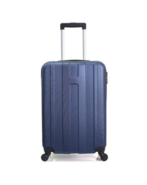 3 valigie Atlanta 49/59/71 cm blu marino a 4 ruote