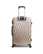 Lagos Medium Stay Koffer met 4 wielen 60 cm goud