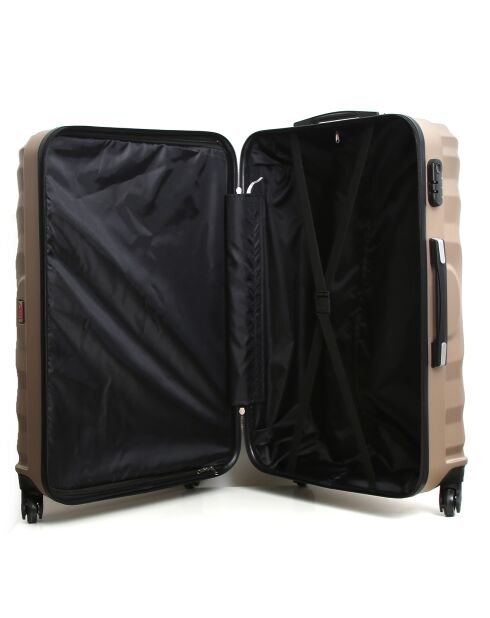 Lagos Mittelgroßer Reisekoffer mit 4 Rädern, 60 cm, goldfarben