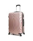Lagos Mittelgroßer Reisekoffer mit 4 Rädern, 60 cm, roségold