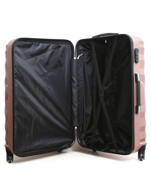 Lagos Mittelgroßer Reisekoffer mit 4 Rädern, 60 cm, roségold