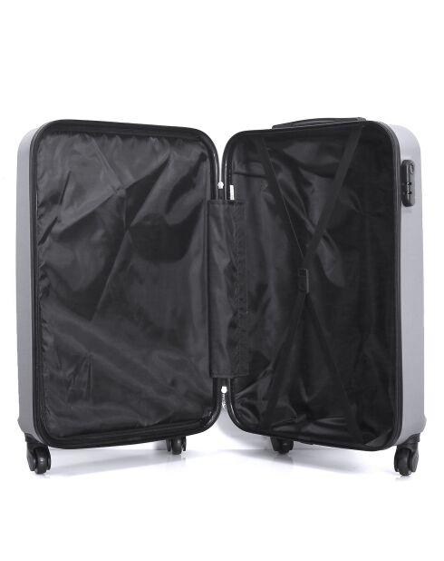 Valise Long Séjour 4 roues Utah 71 cm argentée