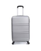 Utah Medium Stay Koffer 4 enkele wielen 59 cm zilver