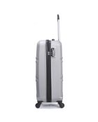 Utah Medium Stay Koffer 4 enkele wielen 59 cm zilver