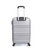 Utah Medium Stay Koffer 4 enkele wielen 59 cm zilver