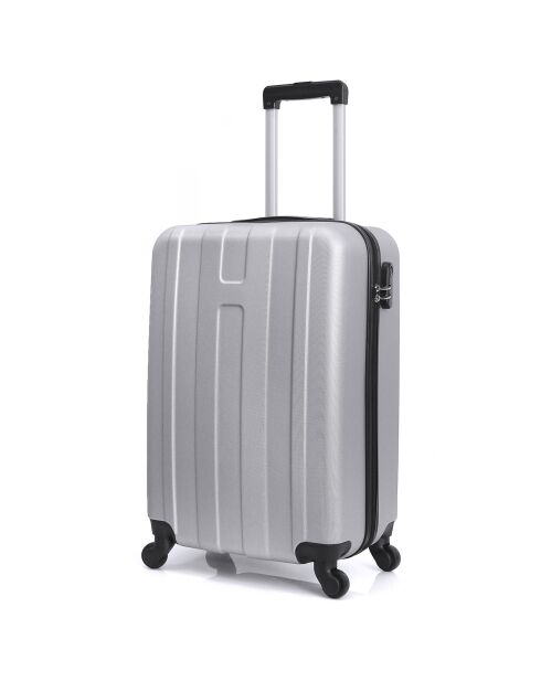 Atlanta Medium Stay koffer met 4 wielen 59 cm zilver