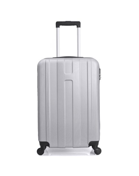 Valise Cabine 4 roues Atlanta 49 cm argentée