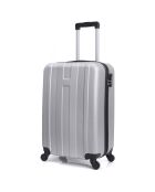 Valise Cabine 4 roues Atlanta 49 cm argentée