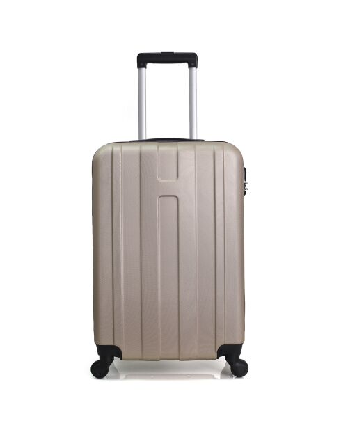 Valise Long Séjour 4 roues Atlanta 71 cm dorée