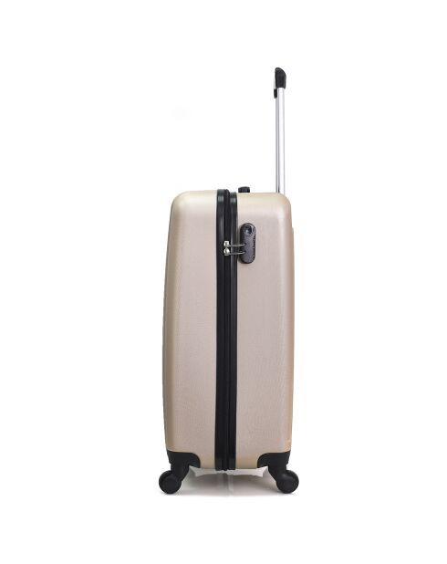 Valise Cabine 4 roues Atlanta 49 cm dorée