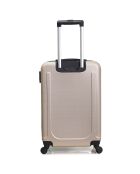 Valise Cabine 4 roues Atlanta 49 cm dorée