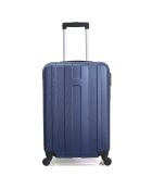 Valigia Atlanta Medium Stay 4 ruote singole 59 cm blu marino