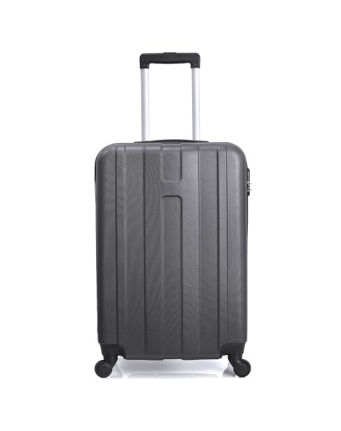 Atlanta Mittelgroßer Reisekoffer mit 4 Rädern 59 cm dunkelgrau