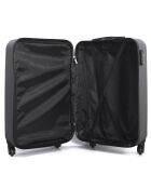 Maleta Atlanta Medium Stay con 4 ruedas, 59 cm, gris oscuro