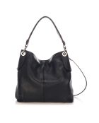 Borsa a tracolla Norah in pelle nera - 34x30x14 cm