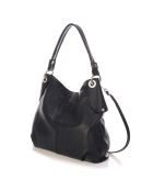 Borsa a tracolla Norah in pelle nera - 34x30x14 cm