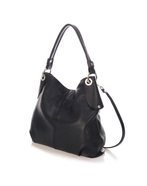 Borsa a tracolla Norah in pelle nera - 34x30x14 cm