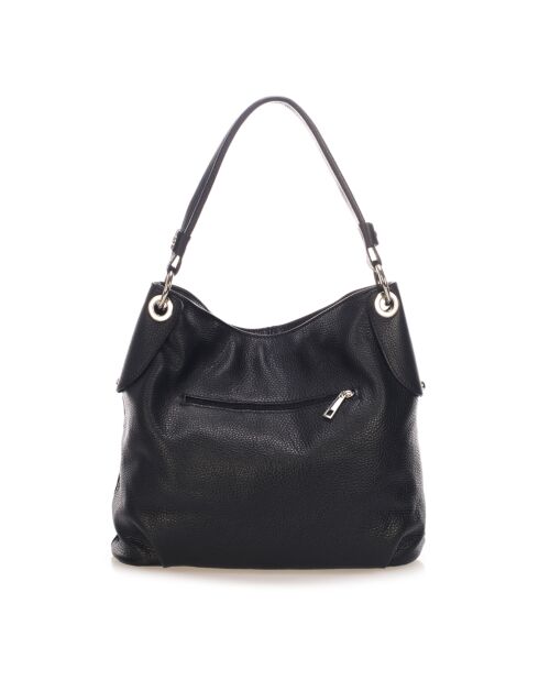 Borsa a tracolla Norah in pelle nera - 34x30x14 cm