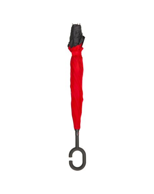 Parapluie à Ouverture Inversée noir/rouge