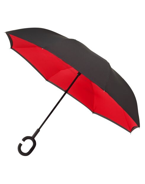 Parapluie à Ouverture Inversée noir/rouge